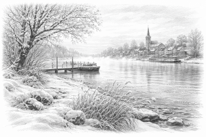 Landschaftsfotografie Winter Gernsheim am Rhein