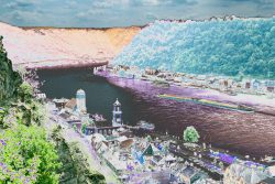 Loreley - Fotoserie - Landschaftsfotografie - Aloys Peter Trenz Landschaftsansicht des Rheintals bei Sankt Goar mit der Burg Rheinfels