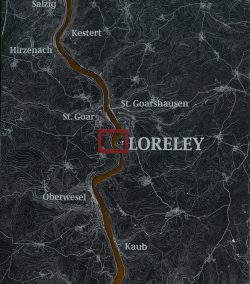 Loreley - Fotoserie - Landschaftsfotografie - Aloys Peter Trenz Karte der Loreley-Region am Rhein mit umliegenden Städten