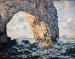 Städel Museum - Monet - Monets Küste Die Entdeckung von Étretat Mai 2026 Claude Monet's Darstellung des Meeresbogens in Étretat mit bewegtem Meer Städel Museum - Monet - Monets Küste Die Entdeckung von Étretat Mai 2026 Monet-Gemälde des Meeresbogens in Étretat mit welligem Wasser