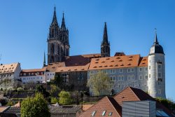 Meissen Mai 2026 Albrechtsburg und Meißner Dom bei klarem Himmel
